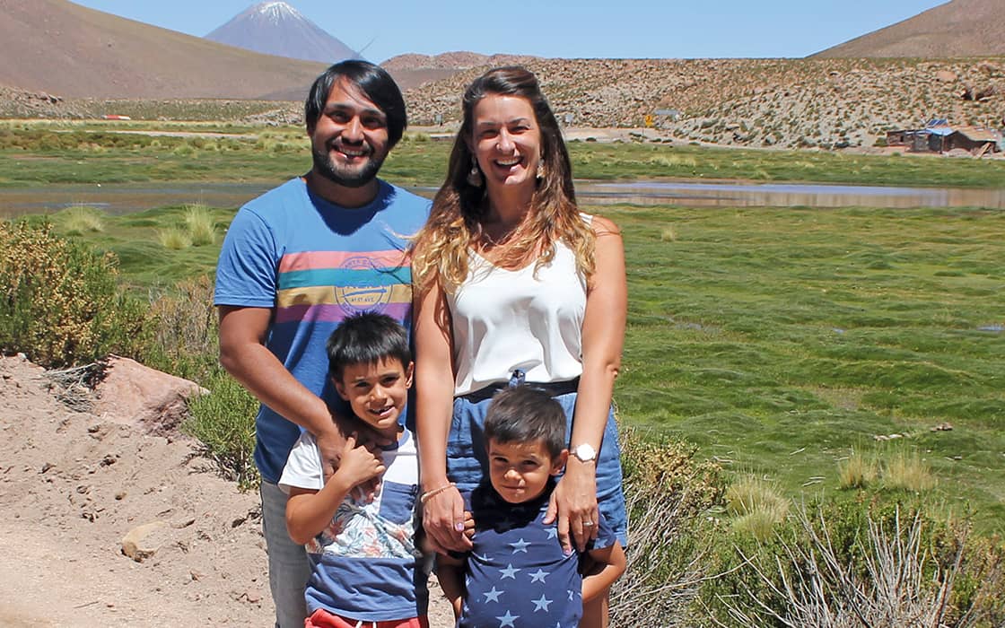 Familie Vergara in Chile