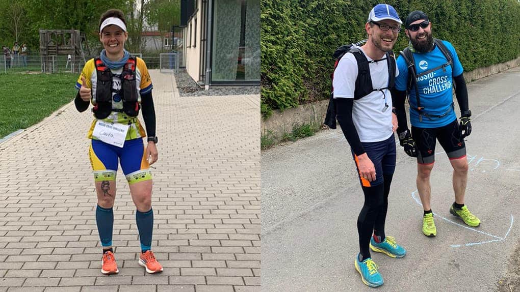 Claudia Gösche, Daniel Keller und Martin Merk liefen die kompletten 80 Kilometer.