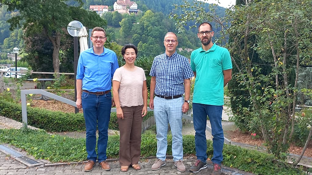 Dave Jarsetz, Prof. Dr. Mihamm Kim-Rauchholz, Dr. Jean-Georges Gantenbein und Samuel Meier (von links nach rechts)
