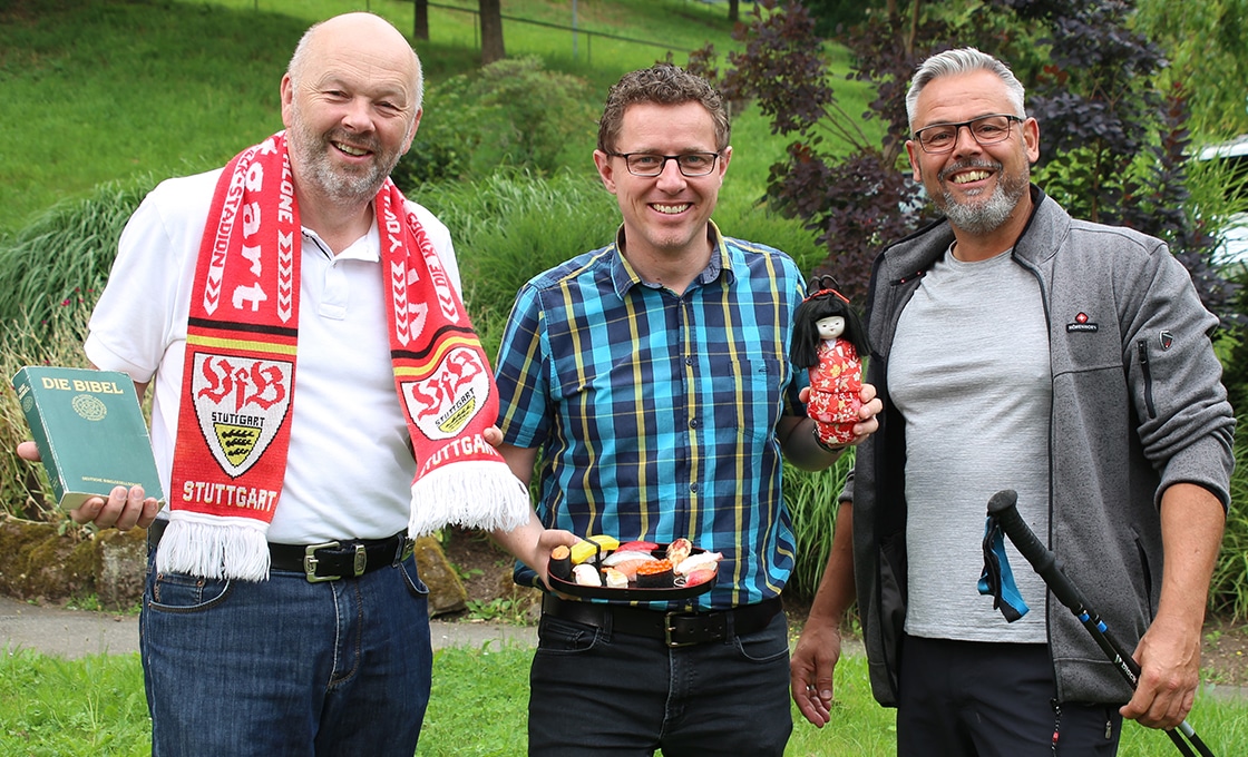 Volker Gäckle, Dave Jarsetz und Thomas Haid
