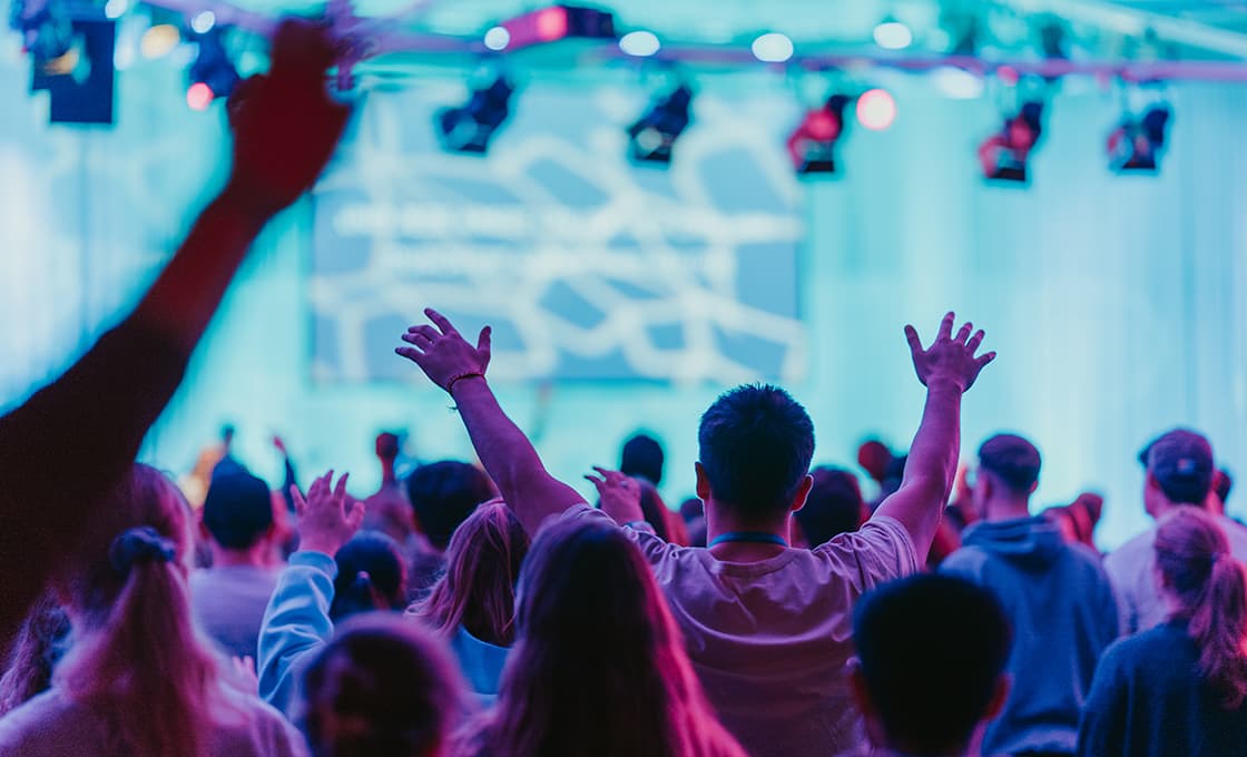 Gebet und Lobpreis beim Youth Prayer Congress