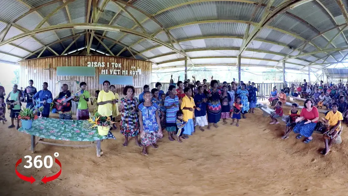 Papua-Neuguinea Gottesdienst Niksek 360°