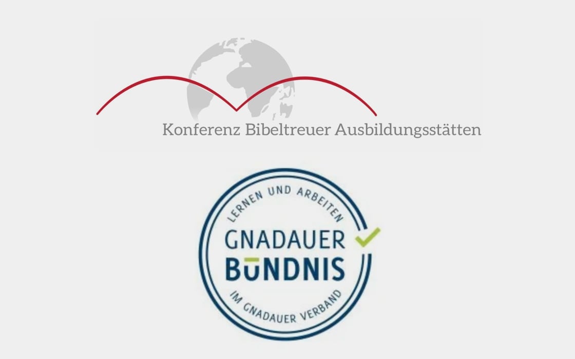 Logos der Konferenz Bibeltreuer Ausbildungsstätten und des Gnadauer Bündnisses.