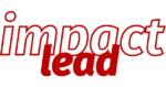 Das Wort „Lead“ in fetter roter Schrift überlagert das Wort „Impact“ in rot umrandeter Schrift auf weißem Hintergrund.