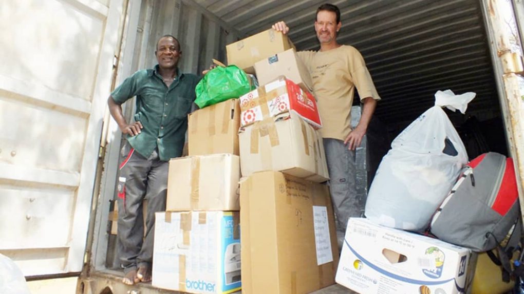 Container in Malawi angekommen