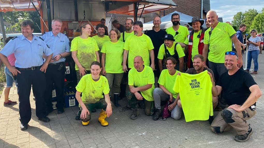 Fluthilfe-Team im Einsatz