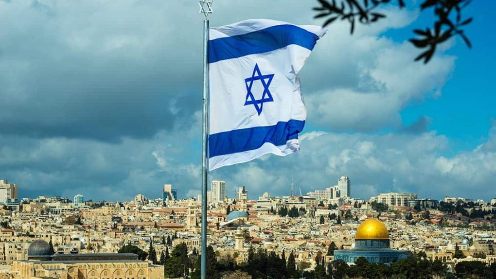 Israel-Flagge in Jerusalem
